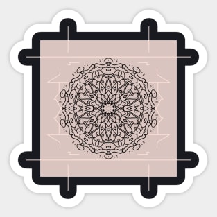 Mandala Peace Sticker